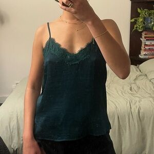 BP Silky Lace Camisole (teal / turquoise)